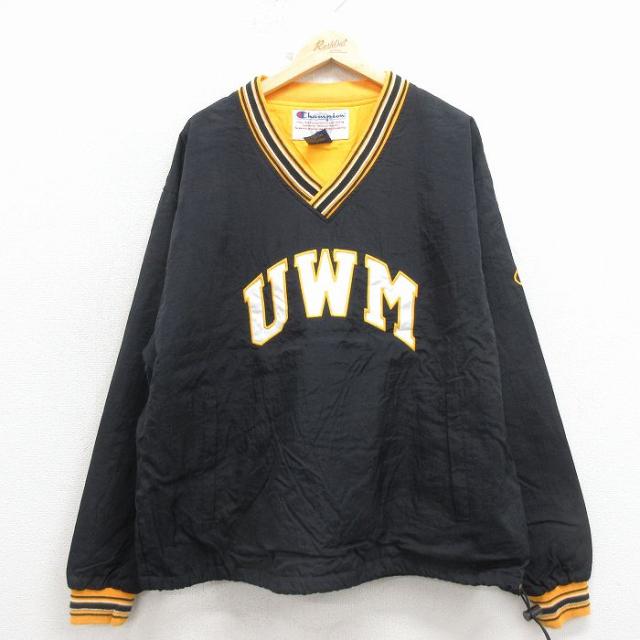 古着 チャンピオン champion 長袖 ナイロン ジャケット メンズ 00年