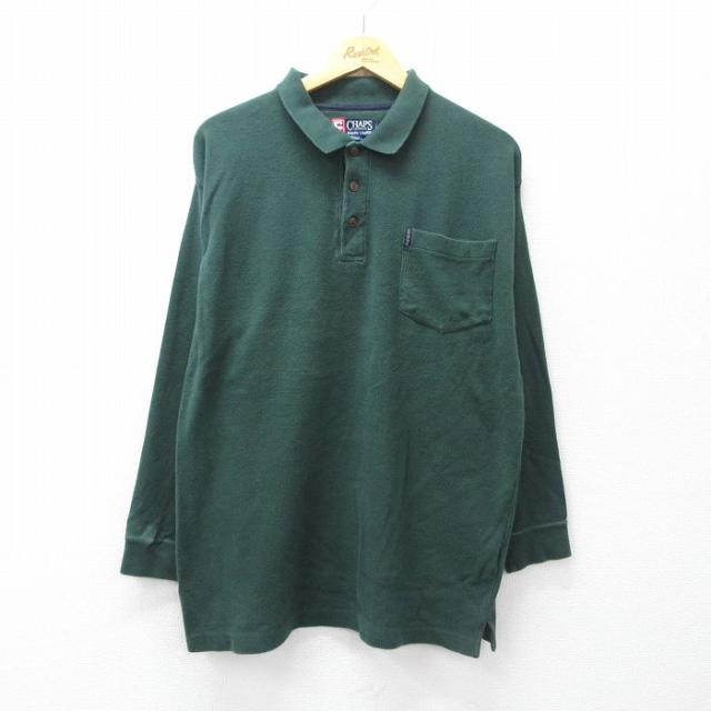 古着 ラルフローレン チャップス 長袖 ブランド ポロ シャツ メンズ 90年代