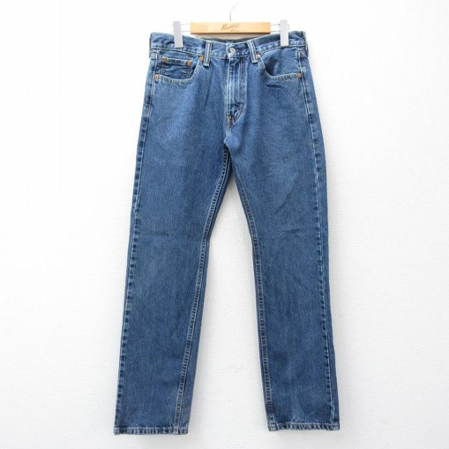 古着 ジーンズ リーバイス Levis 505 メンズ コットン 紺 デニム 2