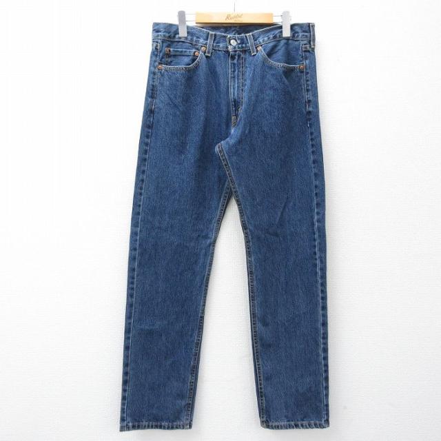 古着 ジーンズ Levis リーバイス 505 メンズ コットン 紺 デニム 2