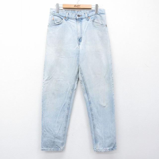 古着 ジーンズ Levis リーバイス 550 メンズ テーパード 薄紺 デニム