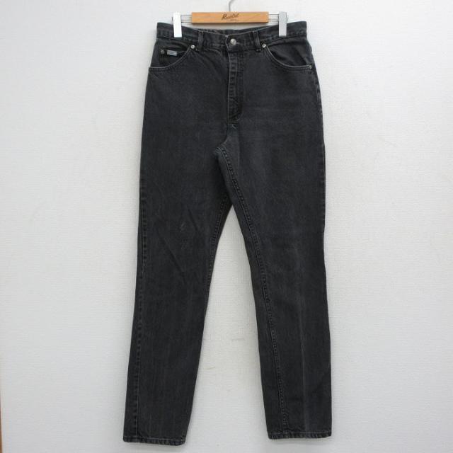 古着 リー Lee ジーンズ メンズ コットン USA製 黒 デニム 26apr