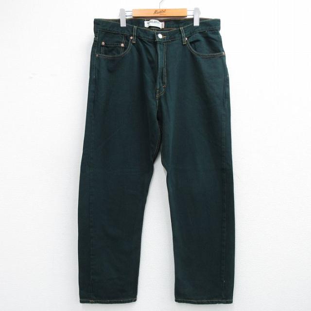 古着 ジーンズ Levis リーバイス 505 メンズ コットン グリーン デニ