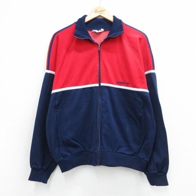 古着 アディダス adidas 長袖 ジャージ メンズ 80年代 80s ワンポ