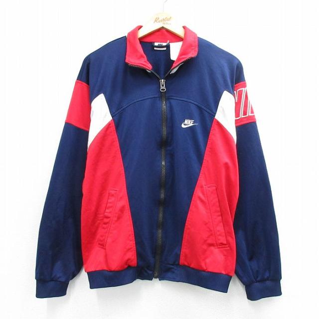 古着 ナイキ NIKE 長袖 ジャージ メンズ 90年代 90s ビッグロゴ ネ