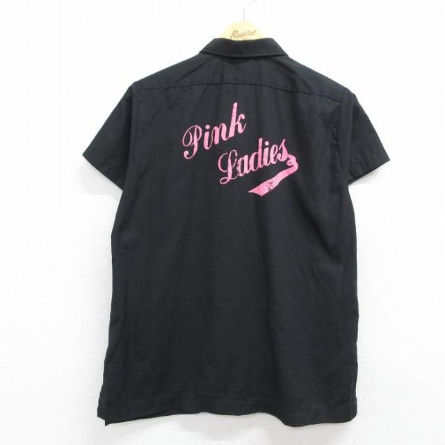 古着 ヒルトン 半袖 シャツ レディース 90年代 90s Pink Ladie