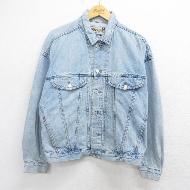 古着 ゲス GUESS 長袖 ジージャン メンズ 90年代 90s コットン U