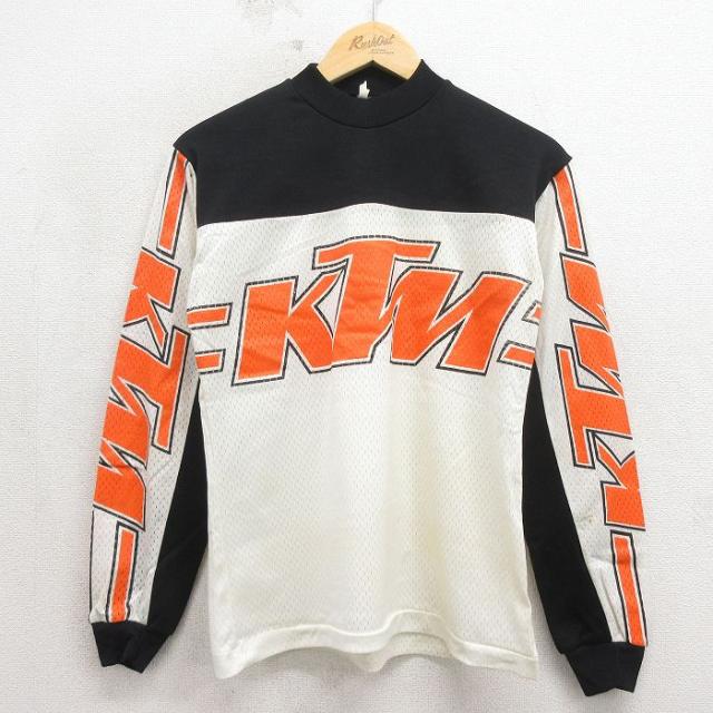 古着 長袖 ビンテージ Tシャツ メンズ 80年代 80s KTM メッシュ地 