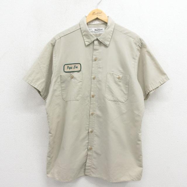 古着 Wear Guard 半袖 ワーク シャツ メンズ 90年代 90s US