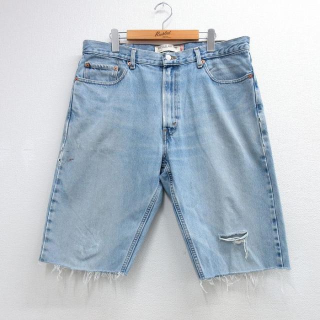 古着 リーバイス Levis 505 ショート パンツ ショーツ メンズ ヒゲ 