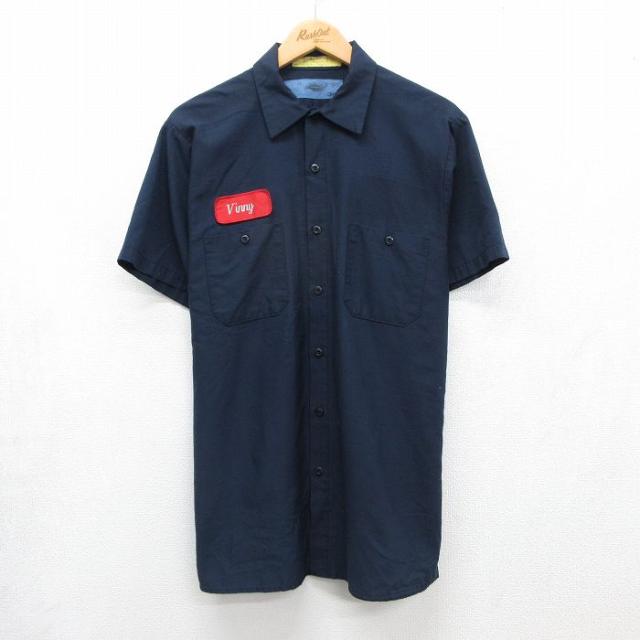古着 CINTAS 半袖 ワーク シャツ メンズ 90年代 90s USA製 ネ