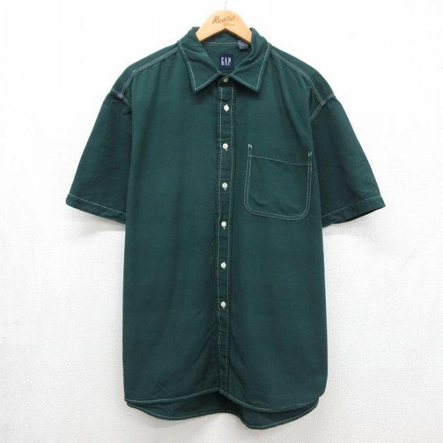 古着 ギャップ GAP 半袖 シャツ メンズ 00年代 00s 大きいサイズ コ