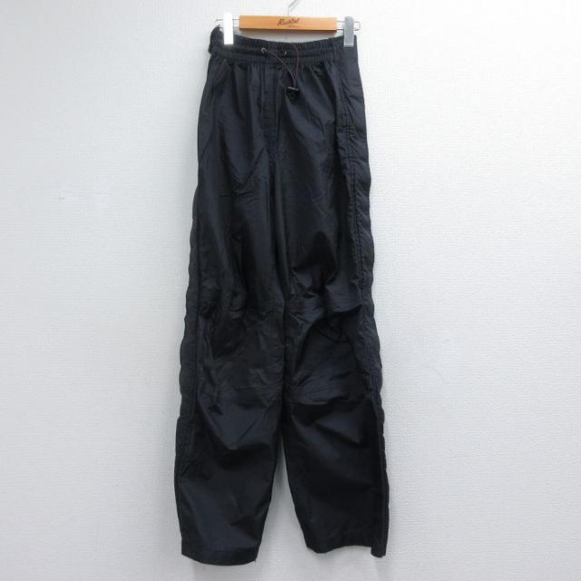 古着 EMS ナイロン パンツ レディース リップストップ ブラック 26jun