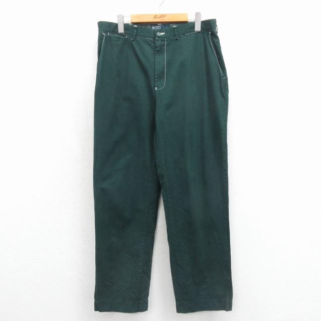 古着 ラルフローレン ブランド パンツ メンズ コットン グリーン 26jun1