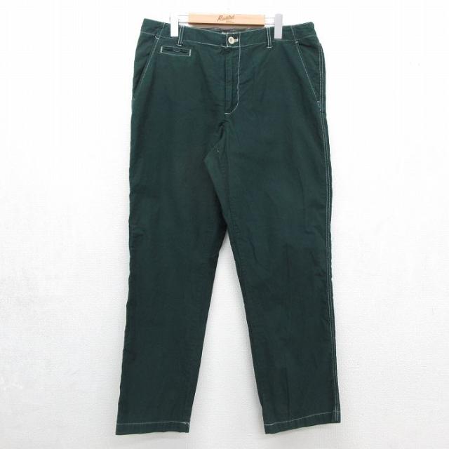 古着 カルバンクライン ブランド パンツ メンズ コットン グリーン 26jun