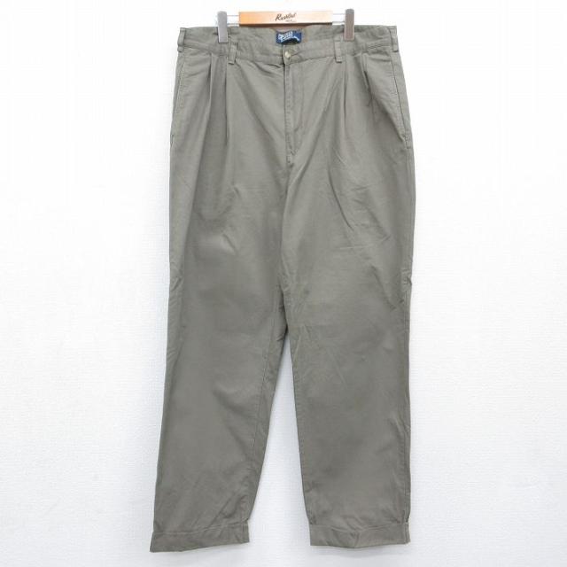 古着 ラルフローレン ブランド パンツ メンズ 90年代 90s コットン ブラ