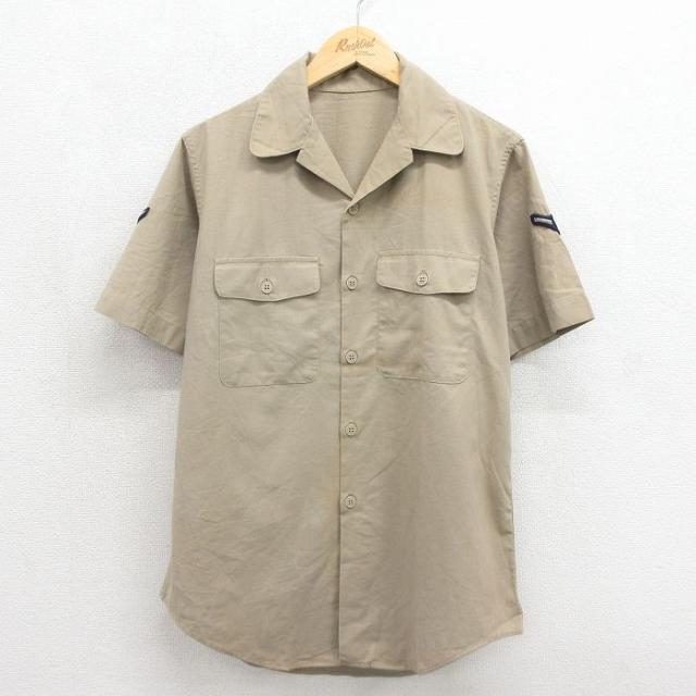 古着 半袖 ビンテージ ミリタリー シャツ メンズ 60年代 60s 開襟 オー