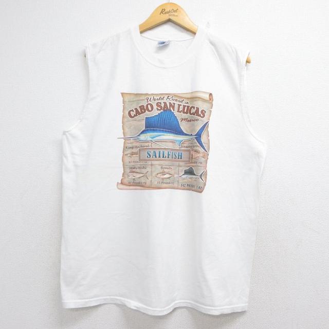 古着 ノースリーブ ビンテージ Tシャツ メンズ 00年代 00s SAIL F