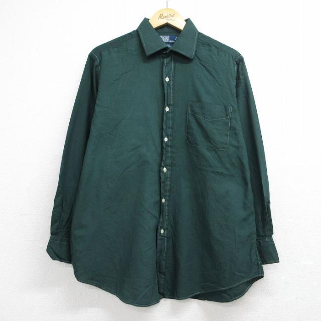 古着 ラルフローレン 長袖 ブランド シャツ メンズ 90年代 90s CURH