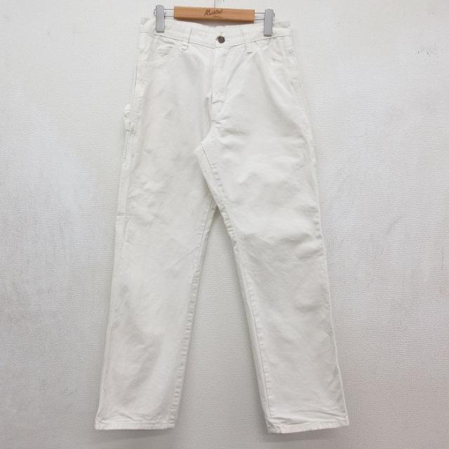 古着 ディッキーズ ペインター パンツ メンズ コットン ホワイト 26jul0