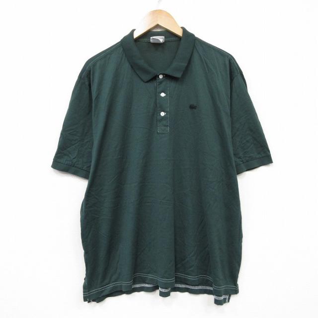 古着 ラコステ 半袖 ブランド ポロ シャツ メンズ ワンポイントロゴ 大きいサ