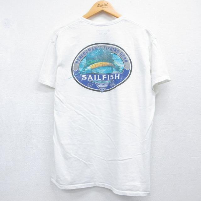 古着 コロンビア 半袖 ブランド Tシャツ メンズ PFG SAIL FISH 