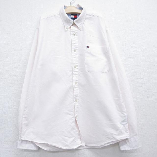 古着 トミーヒルフィガー 長袖 ブランド シャツ キッズ ボーイズ 子供服 90