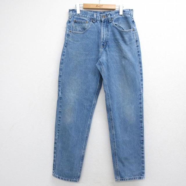 古着 カーハート ジーンズ メンズ ネイビー デニム 26jul16 中古