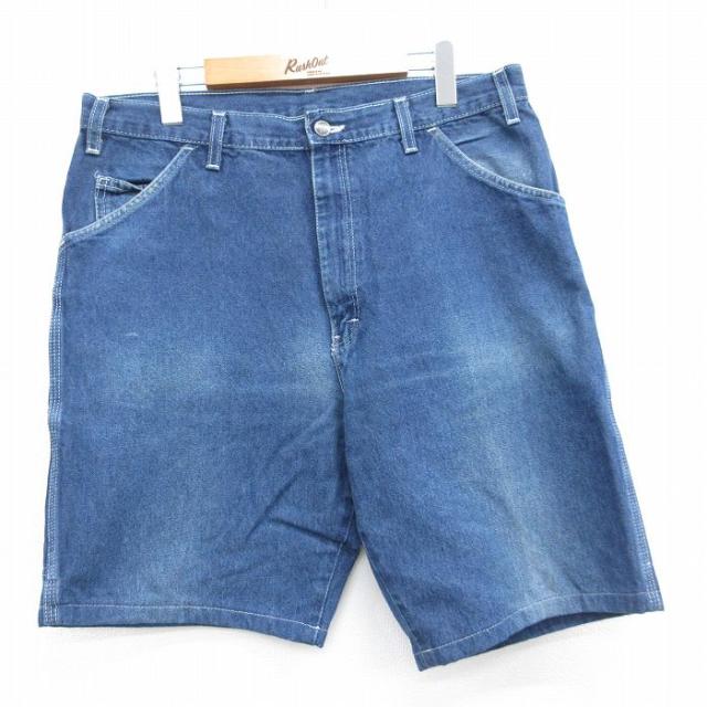 古着 ディッキーズ ショート ペインター パンツ ショーツ メンズ ネイビー デ