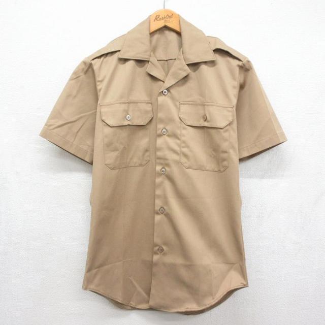 古着 半袖 ビンテージ ミリタリー シャツ メンズ 70年代 70s 開襟 オー