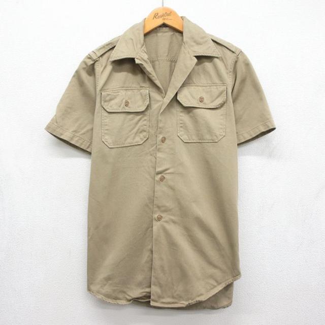 古着 半袖 ビンテージ ミリタリー シャツ メンズ 70年代 70s USA製