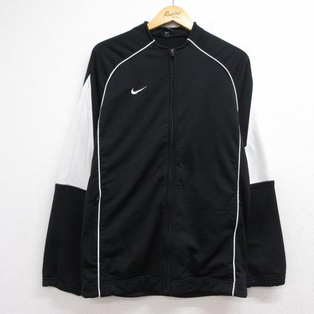 古着 ナイキ NIKE 長袖 ジャージ メンズ ワンポイントロゴ ブラック 26