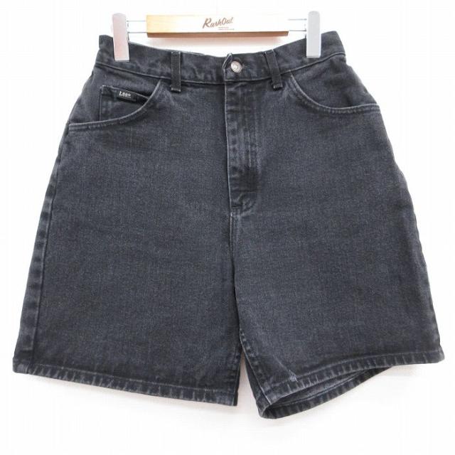 古着 リー Lee ショート パンツ ショーツ レディース ブラック デニム 2