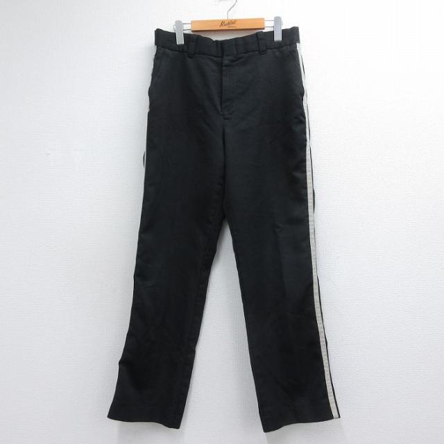 古着 スラックス パンツ メンズ 80年代 80s USA製 ブラック 26ju