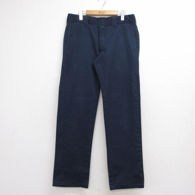 古着 ディッキーズ ワーク パンツ メンズ ネイビー 26jul21 中古