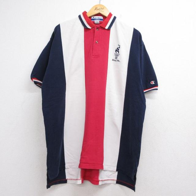 古着 チャンピオン champion 半袖 ブランド ポロ シャツ メンズ 90