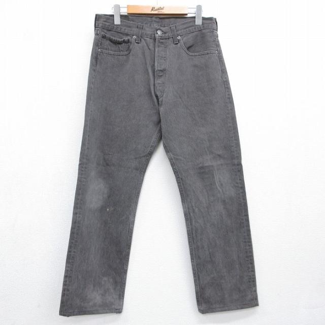 古着 ジーンズ Levis リーバイス 501 メンズ コットン グレー デニム