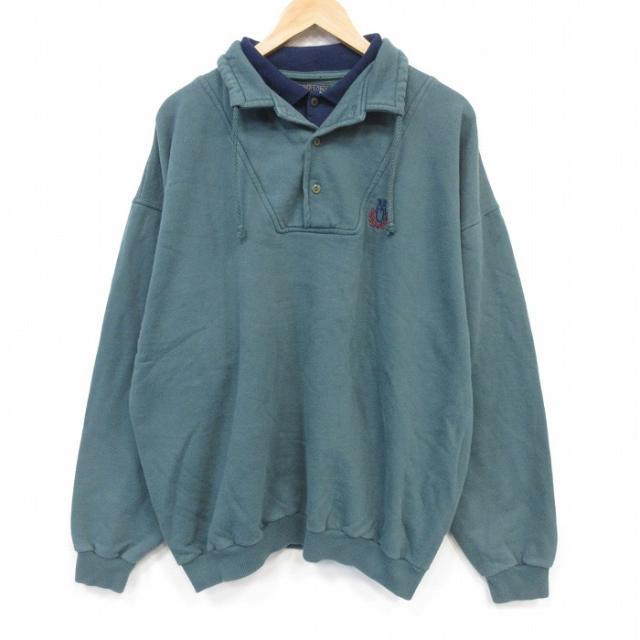 古着 メンバーズオンリー 長袖 スウェット メンズ 00年代 00s ワンポイン