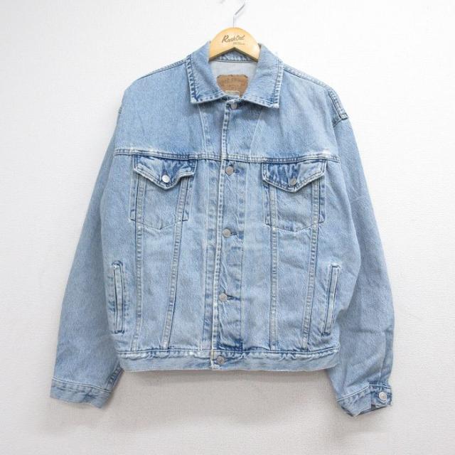 古着 ギャップ GAP 長袖 ジージャン メンズ 00年代 00s ネイビー デ