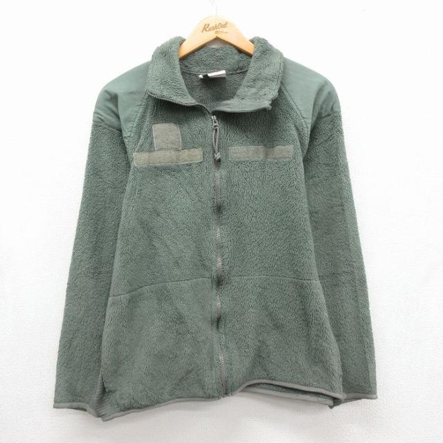 古着 長袖 ミリタリー フリース ジャケット メンズ 00年代 00s ECWC
