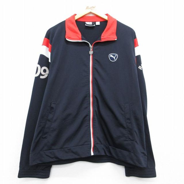 古着 プーマ puma 長袖 ジャージ メンズ 00年代 00s ブラック 26