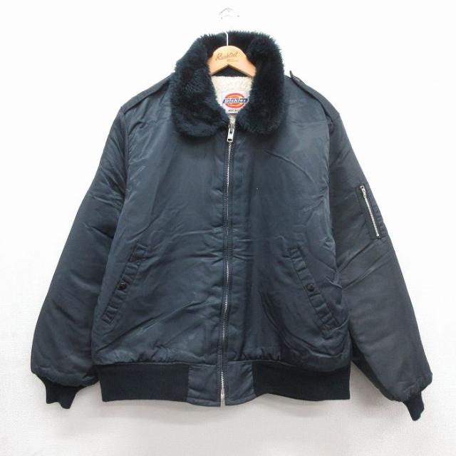 古着 ディッキーズ 長袖 ジャケット メンズ 80年代 80s USA製 ネイビ