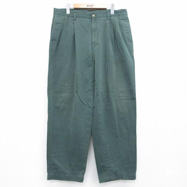 古着 ノーティカ ブランド パンツ メンズ 90年代 90s コットン グリーン