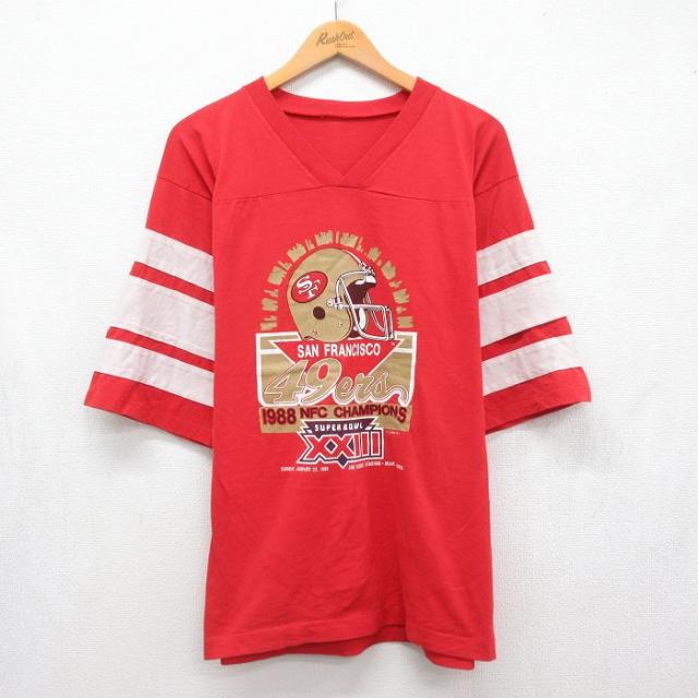 古着 半袖 ビンテージ フットボール Tシャツ メンズ 80年代 80s NFL