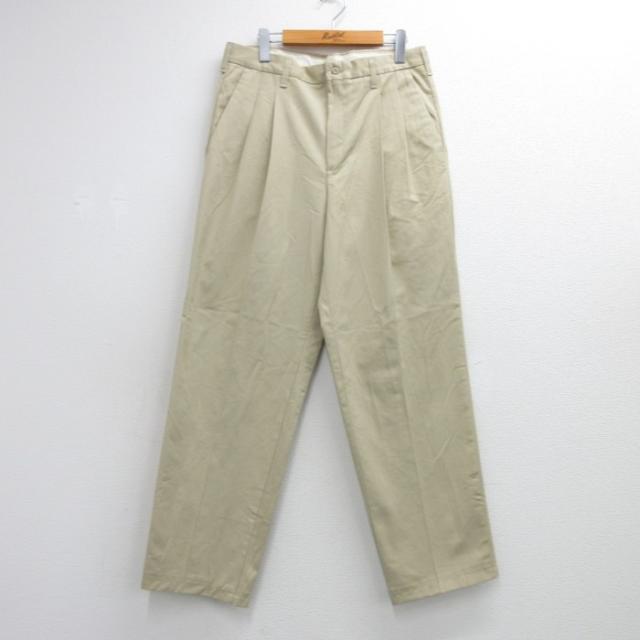 古着 CINTAS パンツ メンズ 90年代 90s ツータック USA製 ベー