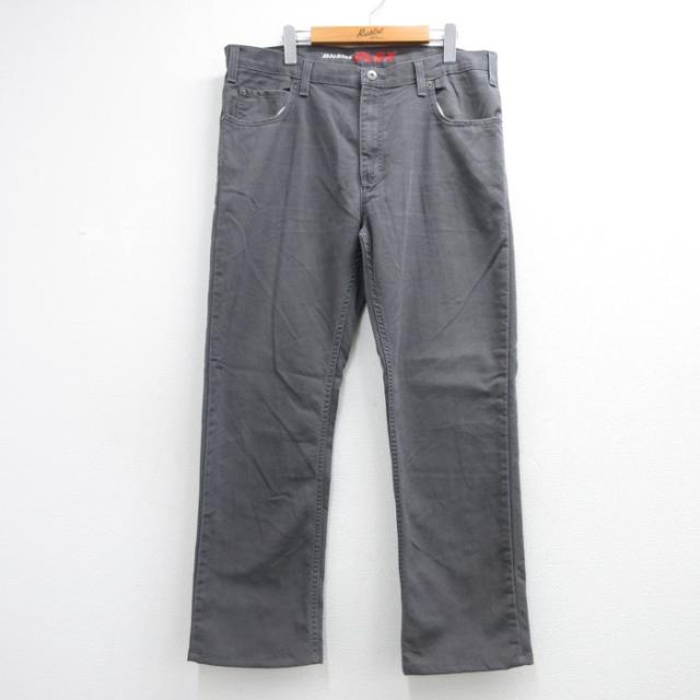 古着 ディッキーズ Dickies パンツ メンズ ダック地 FLEX グレー 