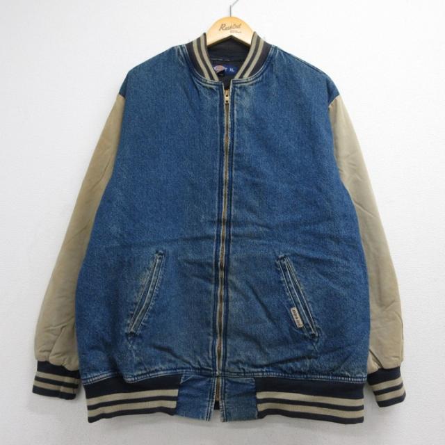 古着 ディッキーズ Dickies 長袖 デニム ジャケット メンズ 大きいサイ