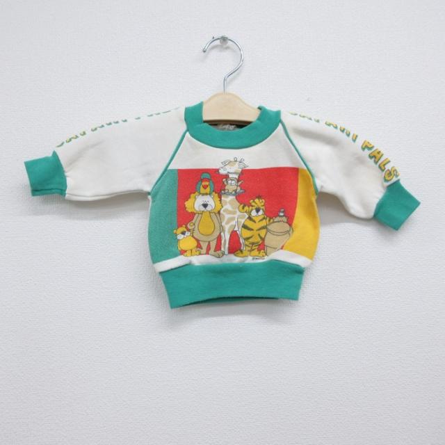 古着 BABYFAM 長袖 子供服 80年代 80s キッズ スウェット ラグラ