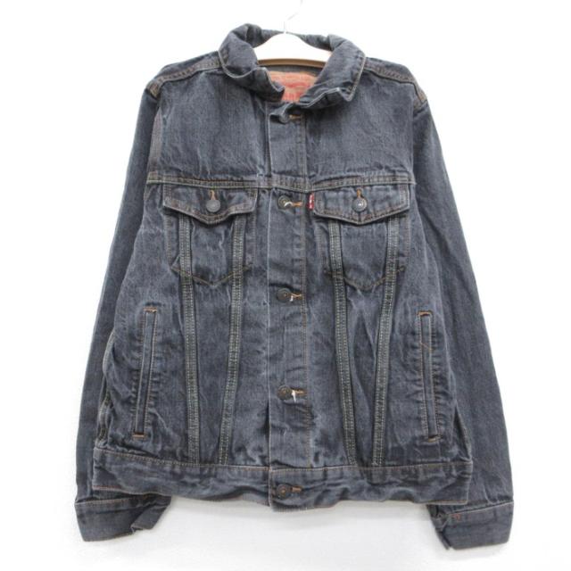 古着 Levis リーバイス 長袖 子供服 コットン ブラック キッズ ジージャ