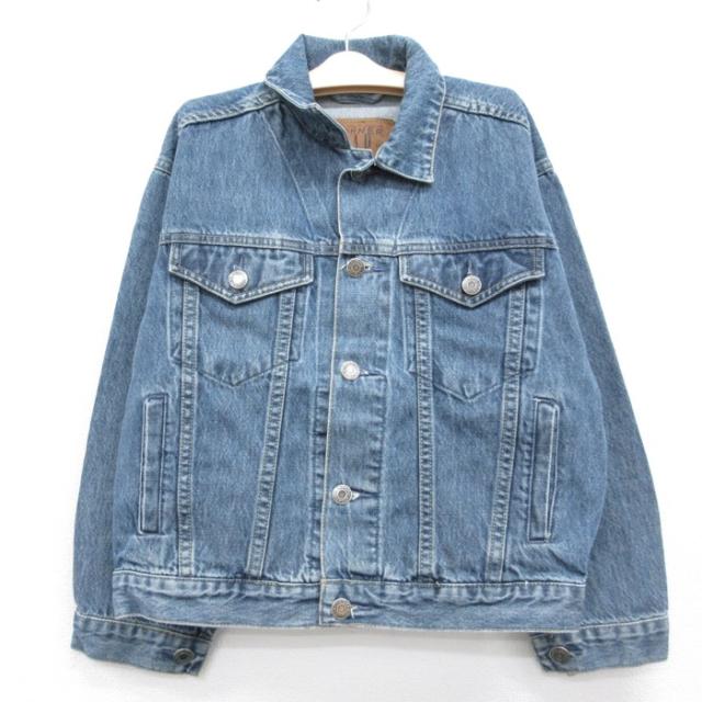 古着 ギャップ GAP 長袖 子供服 コットン キッズ ジージャン ネイビー デ